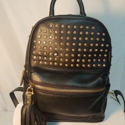 Bebe Studded Black Convertible Backpack