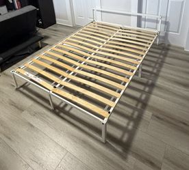 Ikea Full size bed frame White - Grimsbu and Luroy