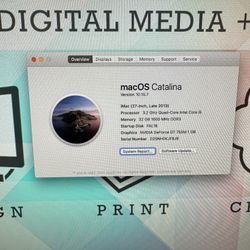 2013 iMac I5 32gb 1tb 27inch