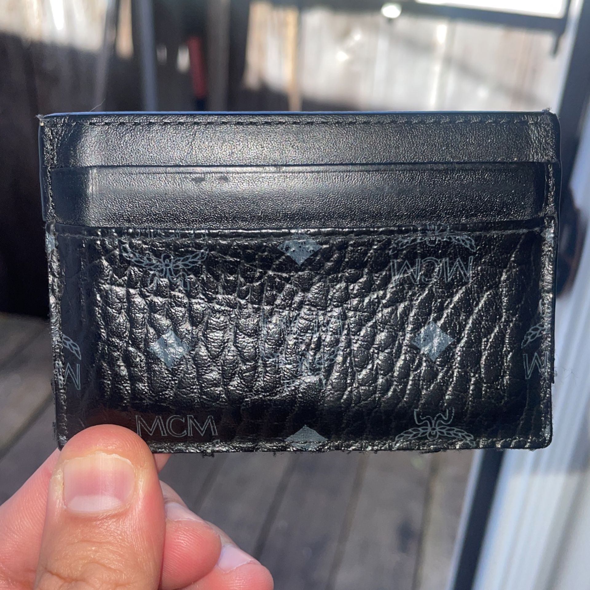 Used cardholder Black McM Wallet