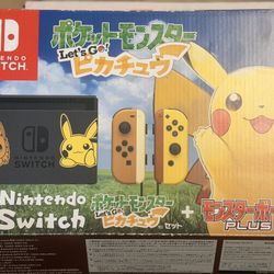 Switch Pikachu  In Box With Poke Ball