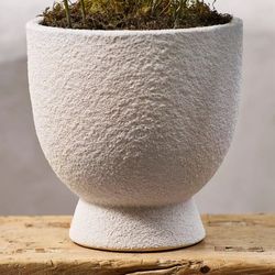Anthropologie Urn Foot Ceramic Planter