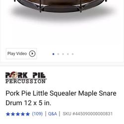 Pork pine little squirrel snare drum
