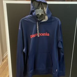 Patagonia Mens Large Navy Blue Hoodie