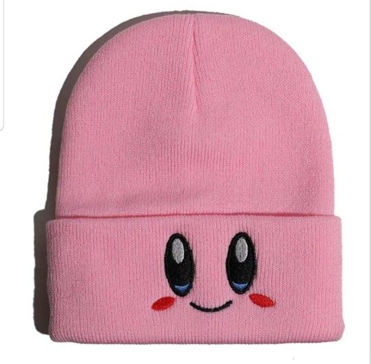 1 Super Kirby Kawaii Beanie Hat Winter Hat READY To SHIP Or Pick UP 