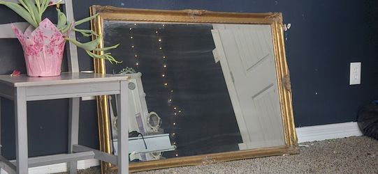 Vintage Gold Framed Mirror