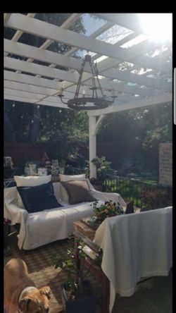 Rustic iron chandelier