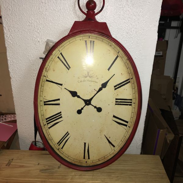 Extra Large Rustic Red Wall Clock For In Houston Tx Offerup Extra Large Rustic Red Wall Clock For