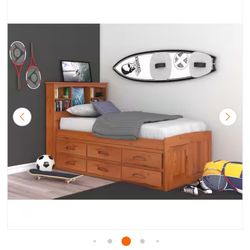 Twin Captains Bed Like New