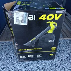 LEAF VACUUM RYOBI 40V TOOL ONLY 