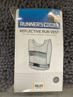 Reflective Safety Vest One Size Fits Most, White - New