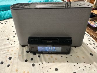 Sony ICF-CS10iP FM/AM Clock Radio with Speaker Dock