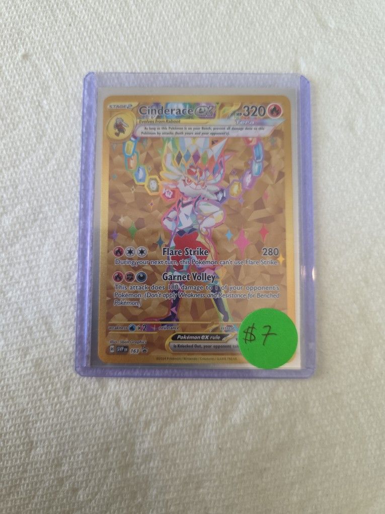 Cinderace ex 163 Sv: Scarlet & Violet Promo Cards Holo
