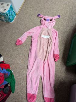 Angel Stitch Pink Plush Onesie