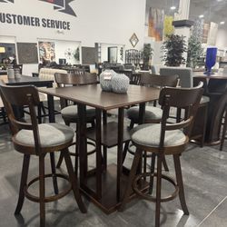 5 PIECE PUB DINING ROOM SET