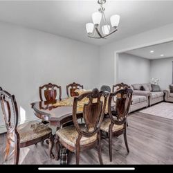 Raymour and flanigan cherry wood dining table