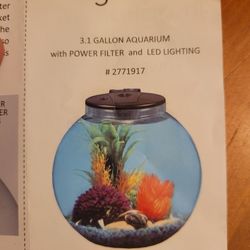 Imagitarium Multi-colored LED lights aquarium.