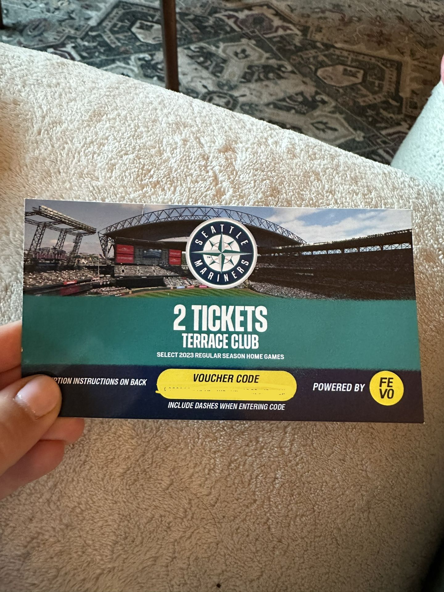 Mariners 2 Ticket Voucher From Costco