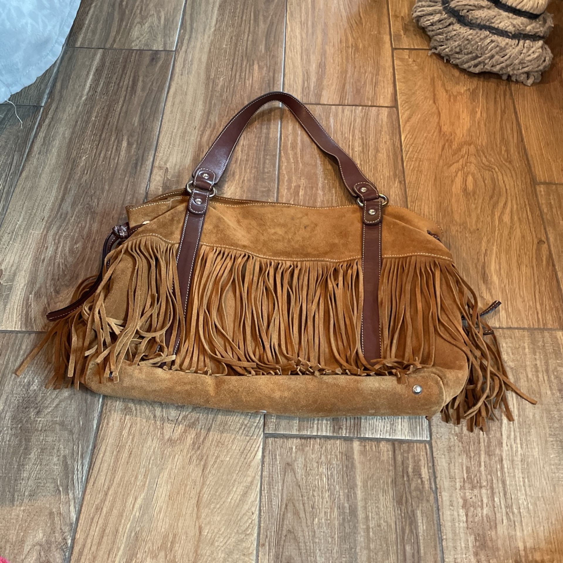 Leather Fringe Purse