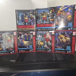 Transformers Studio Series 86 Dinobots Lot – Grimlock, Slug, Sludge, Snarl, Swoop + Grimlock Reissue