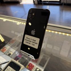 iPhone 11 64gb Unlocked 100% Battery Health