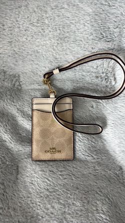 Coach lanyard cardholder