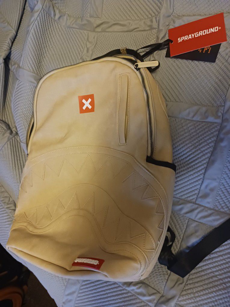 Sprayground Leather Backpack