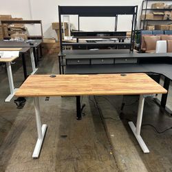 55"x24" Standing Desk, Electric Stand up Height Adjustable Home Office Table