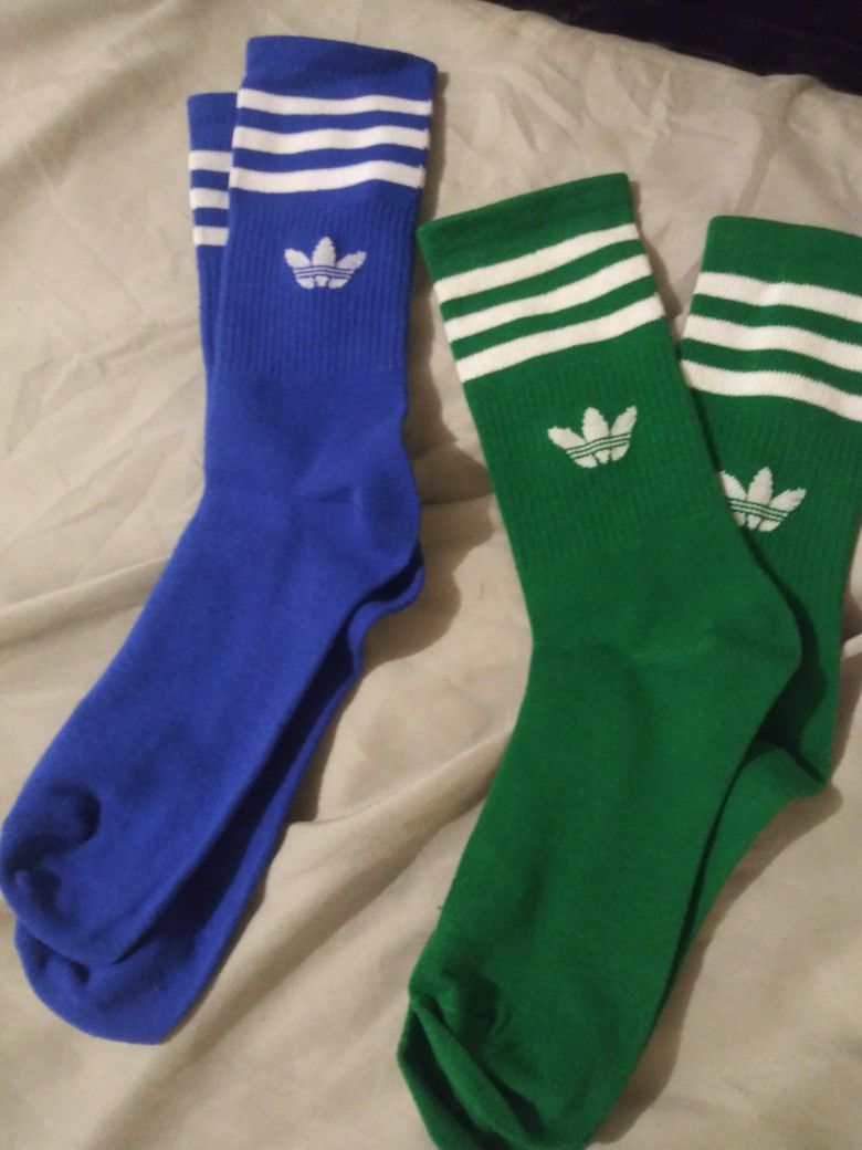 Adidas. Socks.  Size. Large