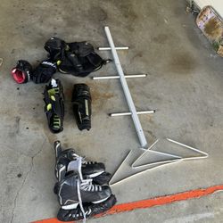 Hockey Gear With Drying Stand