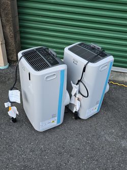 Like New Condition 12k BTU Delonghi Pinguino Portable Air Conditioner Unit for Room Size Up To 500 Sqft