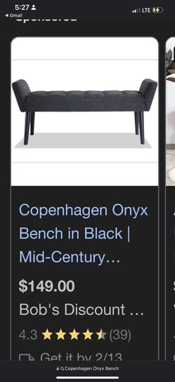 Dark Grey Bench For Bedroom