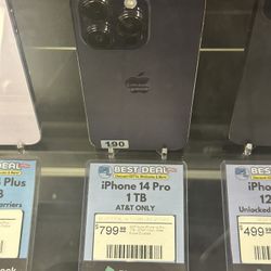 Apple iPhone 14 Pro 1TB – AT&T Only – Deep Purple – Excellent
