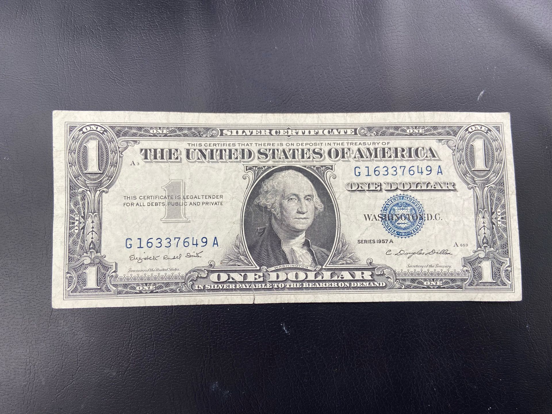 1957 Blue Seal /Billete Sello Azul π