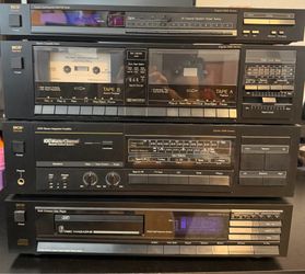 Vintage MCS Digital 5000 Series Stereo System - Complete Matching Stack - Made in Japan - 1989 (READ DESCRIPTION FOR CONDITION OF EACH COMPONENT)