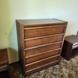 Lane Rhythm Mid Century Tallboy Dresser and nightstands 