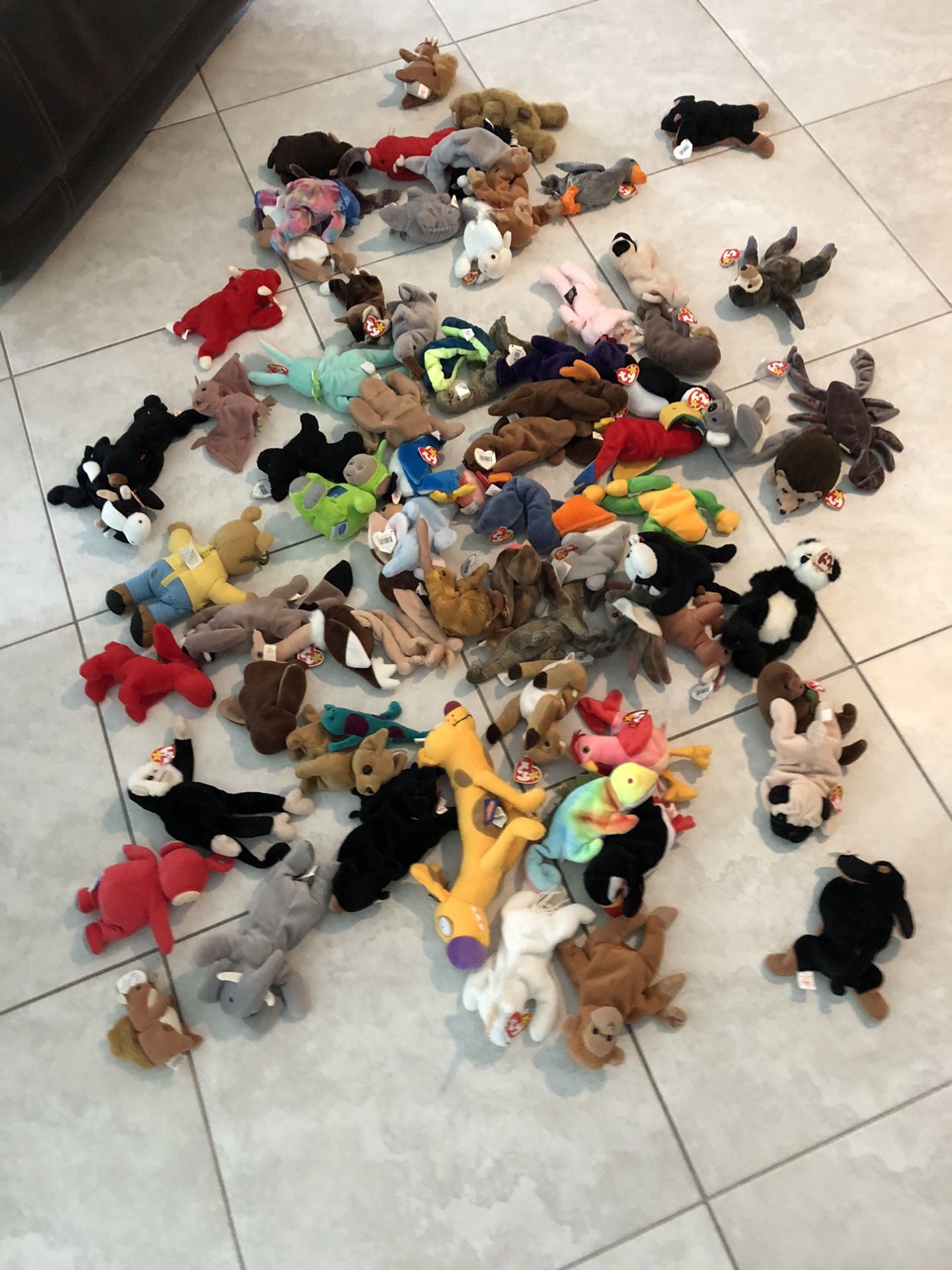 Beanie babies. 70 plus. Late 80s.