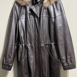 Leather Jacket Size L