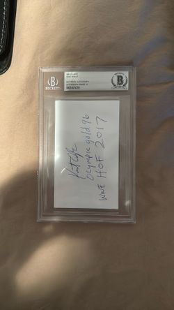 Kurt Angle BAS Slabbed Autograph – Olympic Gold 96 – WWE HOF 2017