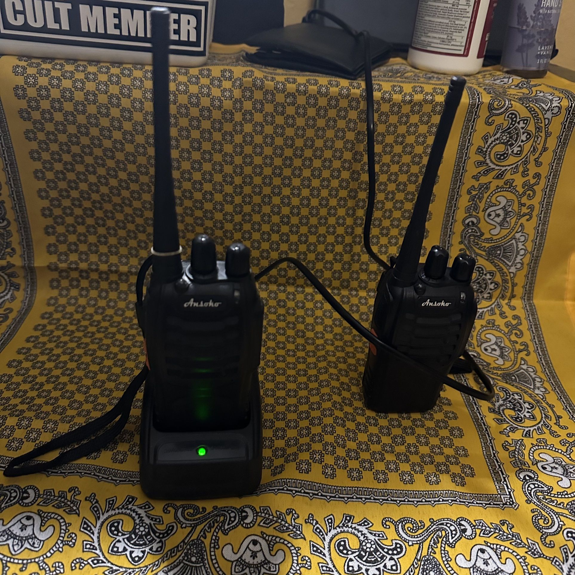Ansoko Walkie Talkies Rechargeable Long Range Two Way Radios 16 ch for Sale  in Riverside, CA OfferUp