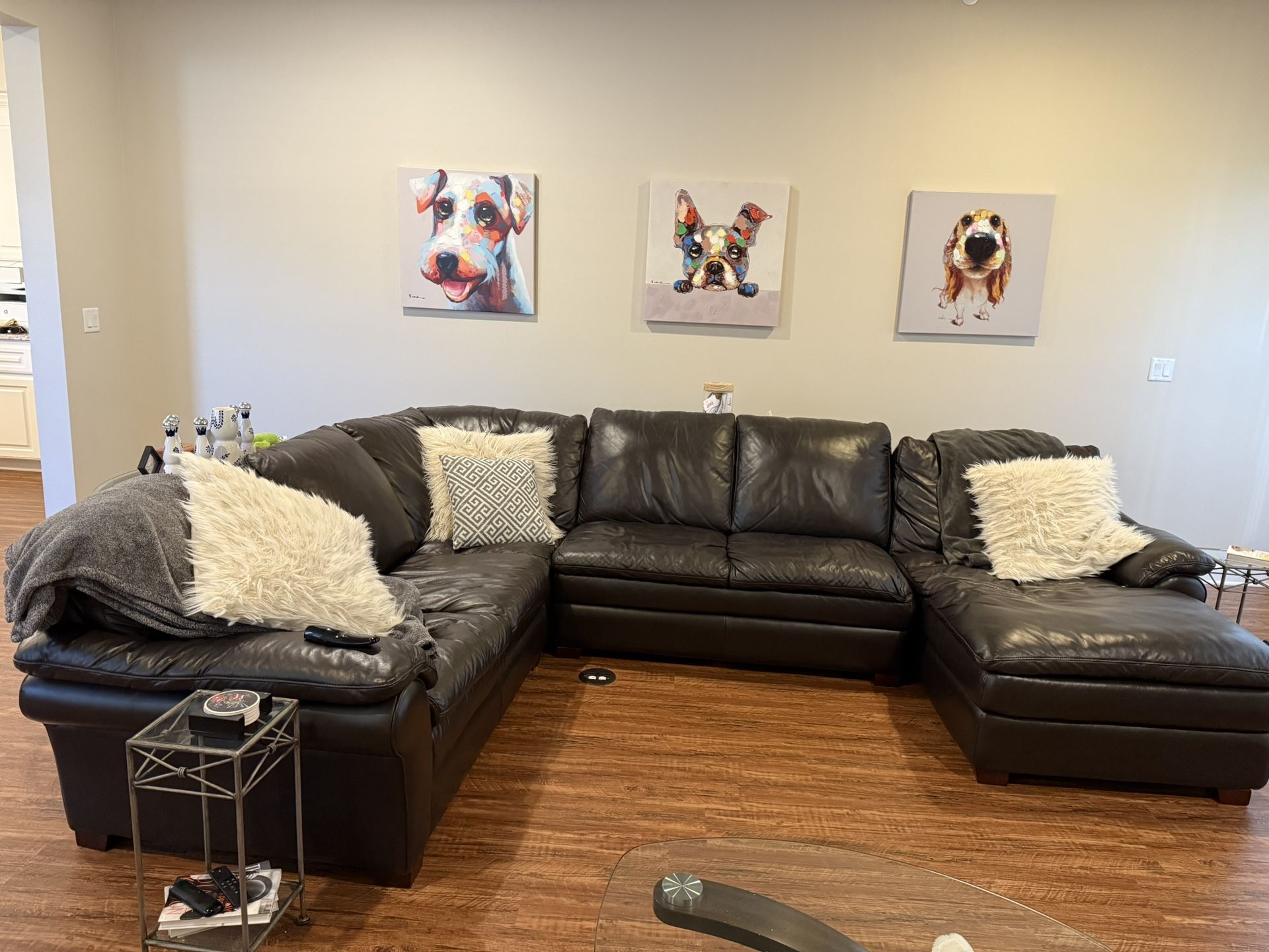 Leather Sectional Sofa 