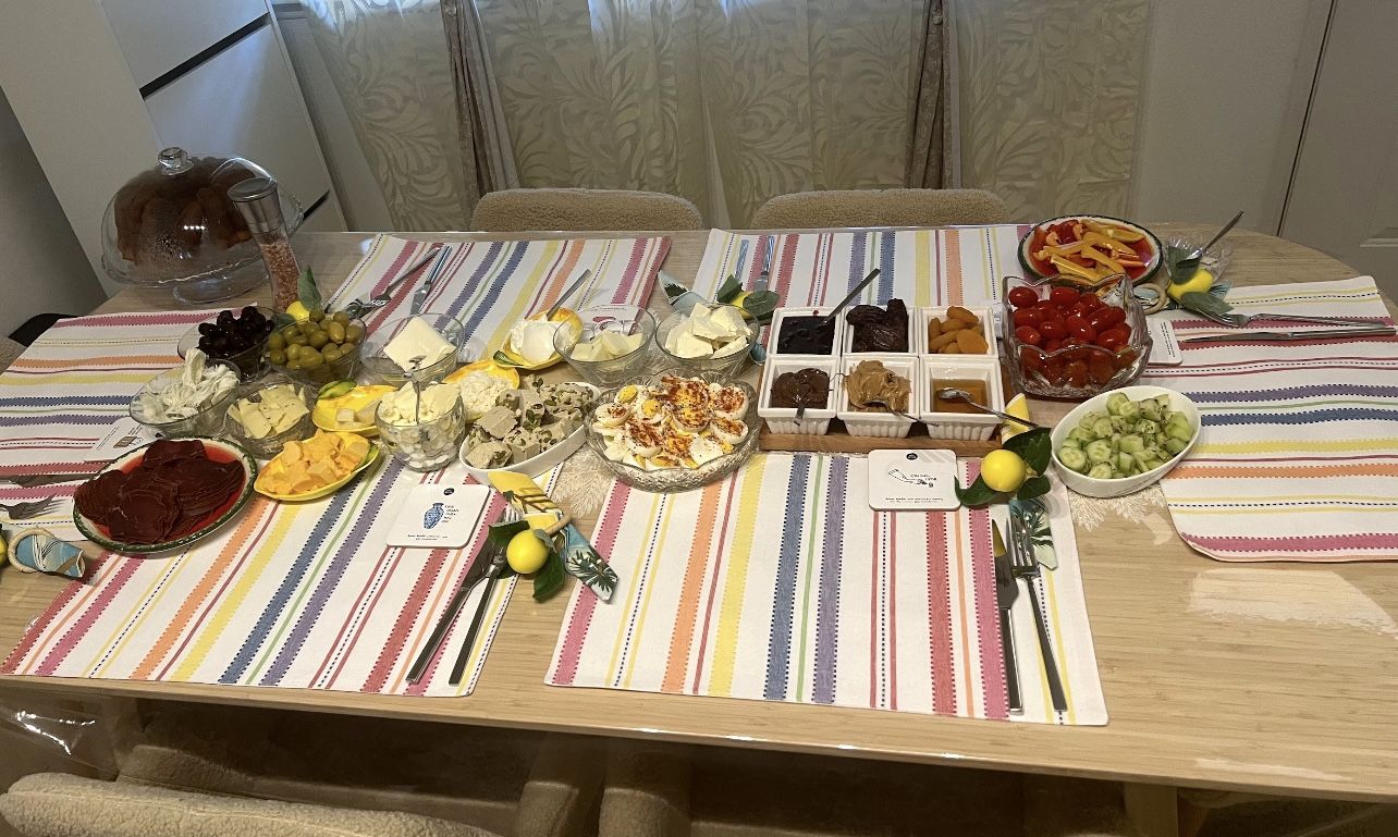 Six Colorful Placemats For Dinner Table