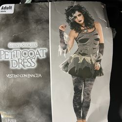 PETTICOAT ZOMBIE ADULT DRESS Halloween 🎃 costume .  