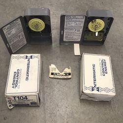 2 Heavy Duty Mechanical Time Switch, 40A, DPST (208-277V) SKU: T104-INTERMATIC Brand: Intermatic