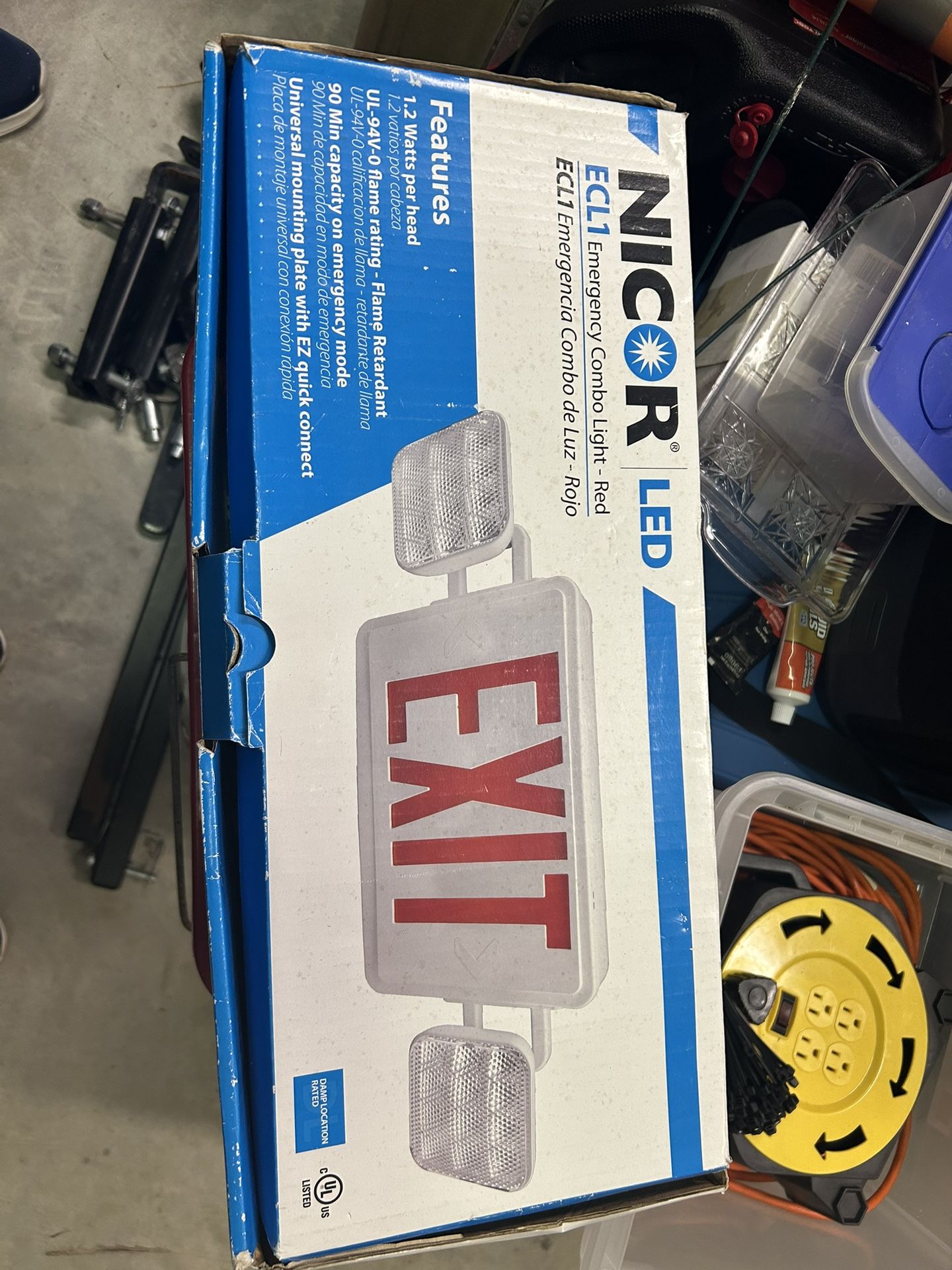 Exit Light With Emergency Lighting