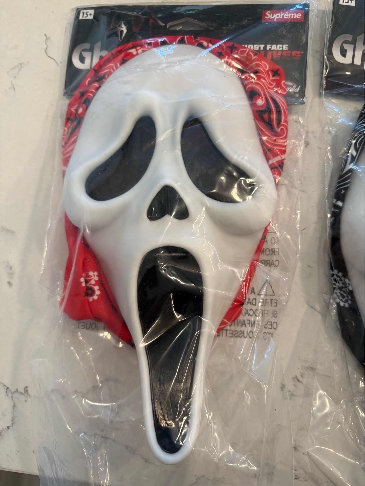 Supreme Ghostface Mask Black and Red