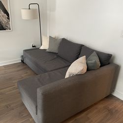 IKEA couch, IKEA table, TV, TV Console