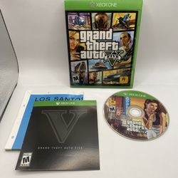 Grand Theft Auto V (Microsoft Xbox One, 2014) CIB with Manual + Map Authentic 