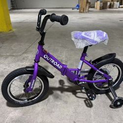 Kids Bike for Ages 2-12 Years Old Boys Girls, 14 Inch BMX Style Kid's Bikes with Training Wheels, Children Bicycle for Kids and Toddler, Multiple Colo