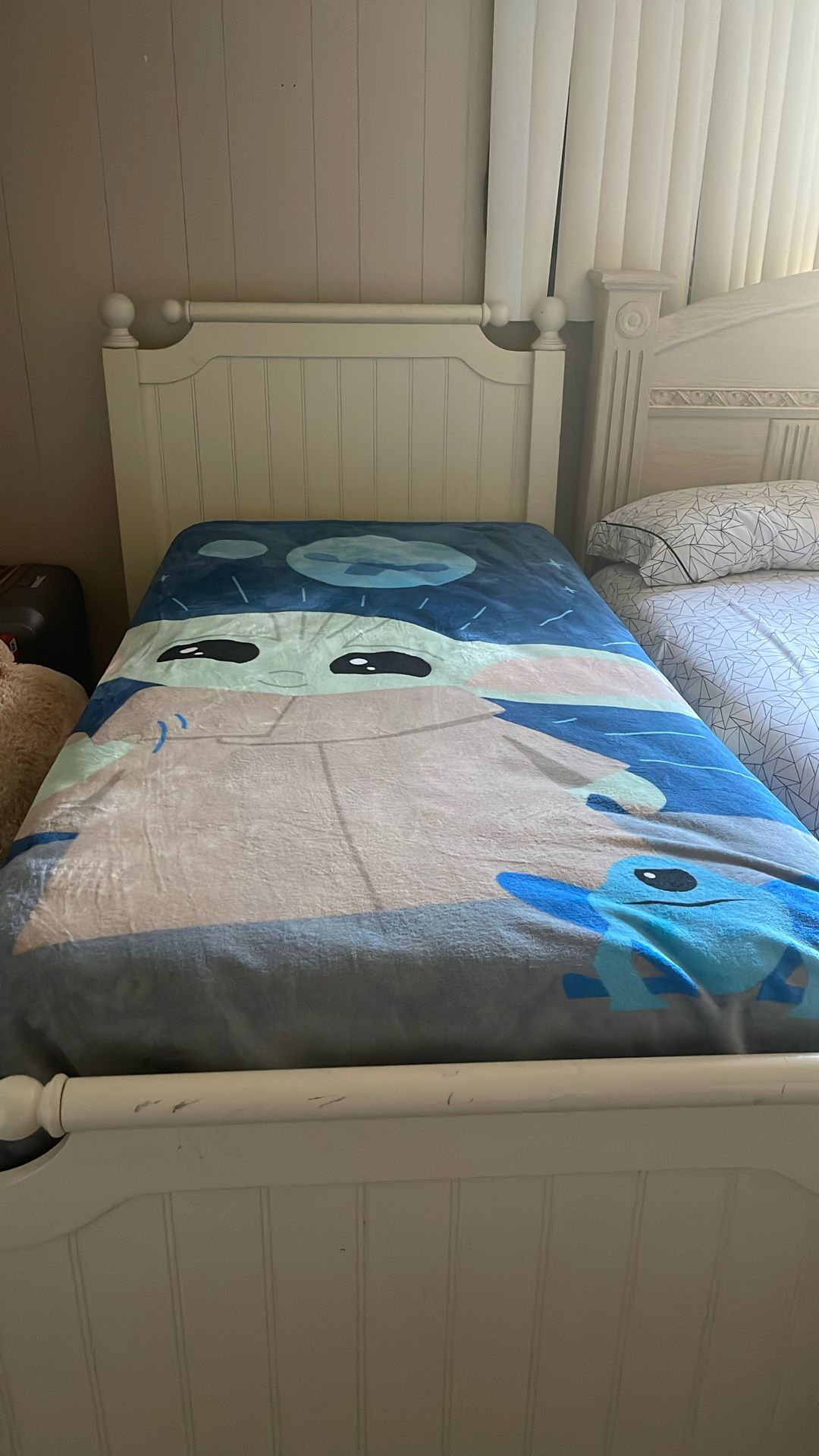 Twin Bed And Night Stand